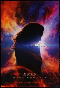 3h0315 DARK PHOENIX int'l teaser DS 1sh 2019 Marvel Comics, Sophie Turner in the title role!