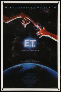 3h0332 E.T. THE EXTRA TERRESTRIAL studio style 1sh 1982 Steven Spielberg classic, John Alvin art!