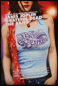 3h0345 FESTIVAL EXPRESS advance 1sh 2004 music documentary with Janis Joplin & other greats!