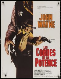 3h1112 CAHILL French 24x30 1973 George Kennedy, classic United States Marshall big John Wayne!