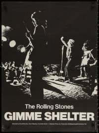 3h1133 GIMME SHELTER French 23x31 1971 Rolling Stones out of control rock & roll concert!
