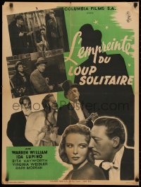 3h1149 LONE WOLF SPY HUNT French 24x31 1940s different images of Warren William & sexy Ida Lupino!