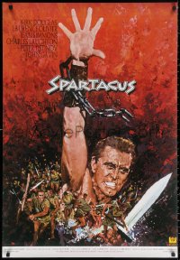 3h1100 SPARTACUS French 27x39 R1960s classic Stanley Kubrick & Kirk Douglas epic, Yves Thos art!