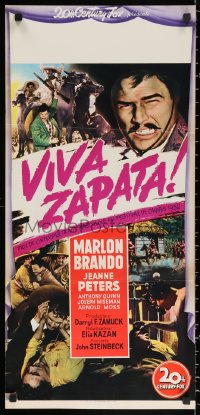 3h0732 VIVA ZAPATA Italian locandina 1952 Marlon Brando, Jean Peters, Anthony Quinn, John Steinbeck