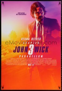 3h0404 JOHN WICK CHAPTER 3 advance DS 1sh 2019 Keanu Reeves in the title role as John Wick!