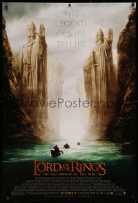 3h0427 LORD OF THE RINGS: THE FELLOWSHIP OF THE RING advance DS 1sh 2001 J.R.R. Tolkien, Argonath!