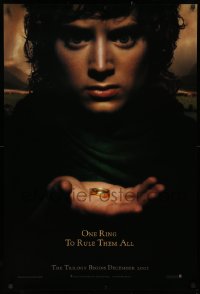 3h0428 LORD OF THE RINGS: THE FELLOWSHIP OF THE RING teaser 1sh 2001 J.R.R. Tolkien, one ring!