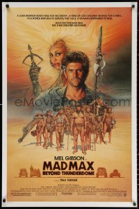 3h0432 MAD MAX BEYOND THUNDERDOME 1sh 1985 art of Mel Gibson & Tina Turner by Richard Amsel