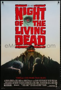 3h0461 NIGHT OF THE LIVING DEAD 1sh 1990 Tom Savini, from George Romero screenplay, zombies!