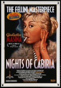 3h0463 NIGHTS OF CABIRIA 1sh R1998 Federico Fellini's La Notti di Cabiria, Giulietta Masina!