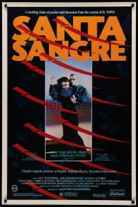 3h0530 SANTA SANGRE 1sh 1990 Alejandro Jodorowsky bizarre mental illness horror thriller!
