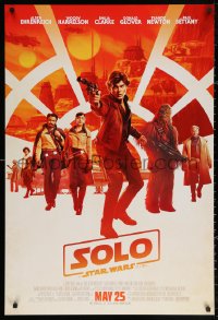 3h0548 SOLO advance DS 1sh 2018 A Star Wars Story, Ron Howard, Ehrenreich, top cast, Chewbacca!