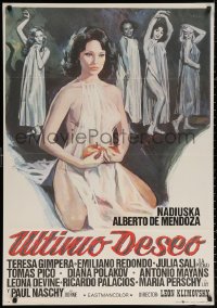 3h0998 PEOPLE WHO OWN THE DARK Spanish 1976 Klimovsky's Ultimo Deseo, sexy different horror art!