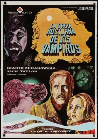 3h1014 VAMPIRE'S NIGHT ORGY Spanish 1974 Orgia Mocturna de los Vampiros, different Mauro horror art!