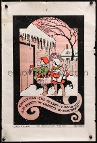 3h0209 HOPE OF A NATION POSTER SERIES #16 13x19 special poster 1929 #16 Good Will, Christmas!