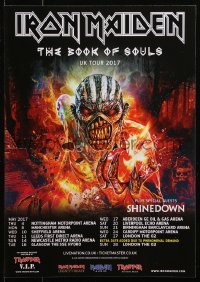 3h0169 IRON MAIDEN 13x18 English music poster 2017 The Book of Souls Tour, Riggs art of Eddie!
