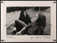 3h0211 JOHN LENNON/YOKO ONO signed 18x24 special poster 1970s by photographer Lynn Diederich!