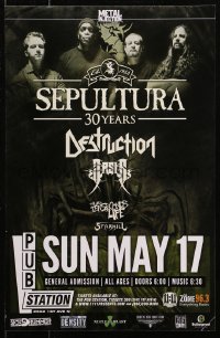 3h0185 SEPULTURA 12x19 music poster 2014 great image of the band, horror art, w/ Destruction & more!