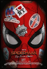 3h0553 SPIDER-MAN: FAR FROM HOME advance DS 1sh 2019 Marvel Comics, Tom Holland in title role!