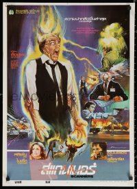 3h0825 SCANNERS Thai poster 1981 Cronenberg, in 20 seconds your head explodes, different Kwow art!