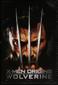 3h0619 X-MEN ORIGINS: WOLVERINE int'l teaser DS 1sh 2009 Hugh Jackman with claws out, Marvel Comics!