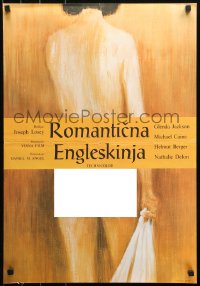 3h1078 ROMANTIC ENGLISHWOMAN Yugoslavian 19x28 1975 Joseph Losey, Glenda Jackson, Caine, sexy art!