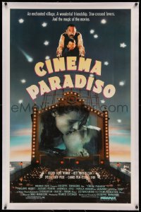 3j0228 CINEMA PARADISO linen 1sh 1990 Nuovo Cinema Paradiso, Giuseppe Tornatore, Philippe Noiret!
