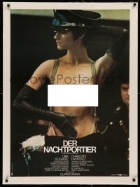 3j0007 NIGHT PORTER linen German 1975 Il Portiere di notte, topless Charlotte Rampling in Nazi hat!
