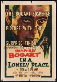 3j0318 IN A LONELY PLACE linen 1sh 1950 huge Humphrey Bogart, sexy Gloria Grahame, Nicholas Ray!
