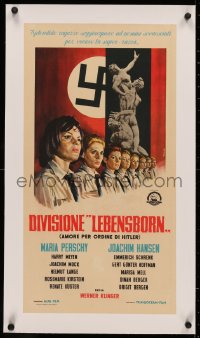 3j0022 ORDERED TO LOVE linen Italian locandina 1963 teenage girls in Nazi mating camps, Lebensborn!