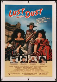 3j0344 LUST IN THE DUST linen 1sh 1984 Divine, Tab Hunter, together they ravaged the land, wild image!
