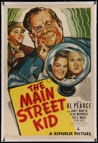 3j0348 MAIN STREET KID linen 1sh 1948 Al Pearce, Janet Martin & Adele Mara crystal ball fantasy!