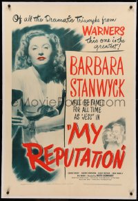 3j0364 MY REPUTATION linen 1sh 1946 bad Barbara Stanwyck thought she knew what she was doing!