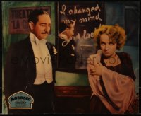 3k0064 MOROCCO jumbo LC 1930 Adolphe Menjou staring at Marlene Dietrich, Josef von Sternberg, rare!
