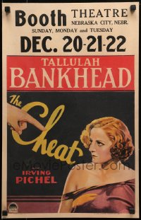 3k0077 CHEAT WC 1931 art of sexy gambler Tallulah Bankhead, who almost commits adultery, ultra rare!