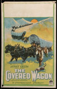 3k0078 COVERED WAGON WC 1923 James Cruze, great art of pioneers & wagon train on Oregon Trail!