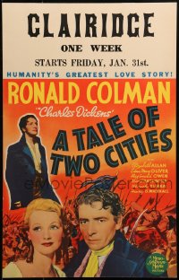 3k0093 TALE OF TWO CITIES WC 1935 best Ronald Colman, Elizabeth Allan, Charles Dickens, ultra rare!