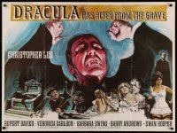 3m0006 DRACULA HAS RISEN FROM THE GRAVE British quad 1969 Hammer, Chantrell art of Christopher Lee!