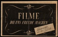 3m0133 TERRA FILME 1940-41 6x10 German campaign book 1940 art ads for movies & photos of their stars!