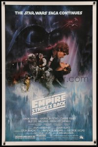 3m0026 EMPIRE STRIKES BACK studio style 1sh 1980 classic Gone With The Wind style art by Roger Kastel