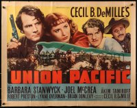 3m0041 UNION PACIFIC style A 1/2sh 1939 Cecil B. DeMille, Barbara Stanwyck, Joel McCrea, ultra rare!