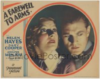 3m0288 FAREWELL TO ARMS LC 1932 best intense close up of Gary Cooper & Helen Hayes, ultra rare!