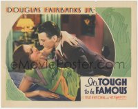 3m0294 IT'S TOUGH TO BE FAMOUS LC 1932 great c/u of Douglas Fairbanks Jr. & sexy Mary Brian, rare!