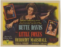 3m0266 LITTLE FOXES TC 1941 Bette Davis, Herbert Marshall, Wright, directed by William Wyler, rare!