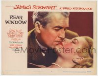 3m0308 REAR WINDOW LC #4 1954 Alfred Hitchcock, best c/u of Jimmy Stewart about to kiss Grace Kelly!