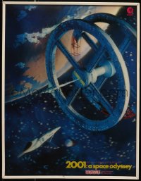 3m0154 2001: A SPACE ODYSSEY Cinerama 11x14 lenticular poster 1968 3-D space wheel art, ultra rare!