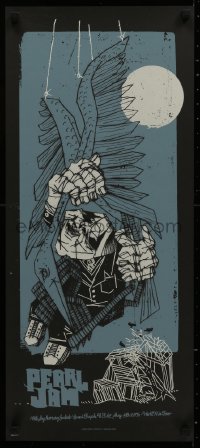 3m0102 PEARL JAM signed #78/100 13x30 music poster 2006 cool Ames Bros art for Grand Rapids concert!
