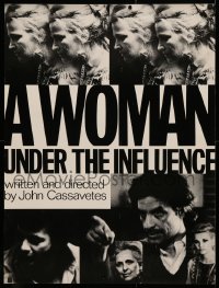 3m0075 WOMAN UNDER THE INFLUENCE 24x32 special poster 1974 Cassavetes, images of cast, cool design!