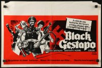 3p0152 BLACK GESTAPO Belgian 1975 Ken Barr art, Ghetto Warriors, The New Master Race!