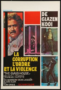 3p0168 GLASS HOUSE Belgian 1972 different art of Vic Morrow, based on the story by Truman Capote!